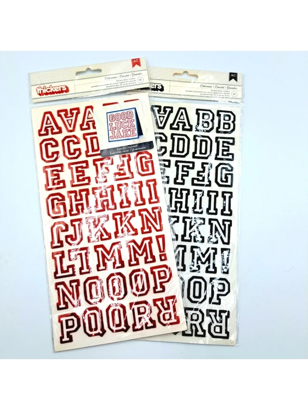 Letterman Letters & Numbers Stickers Paper Arts & Craft DIY Varsity Scrapbooking
